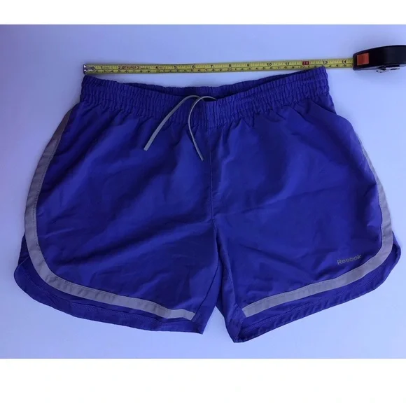 Reebok Women’s/juniors Purple Running Shorts Size XS/S Elastic Waist Drawstring - Picture 3 of 8